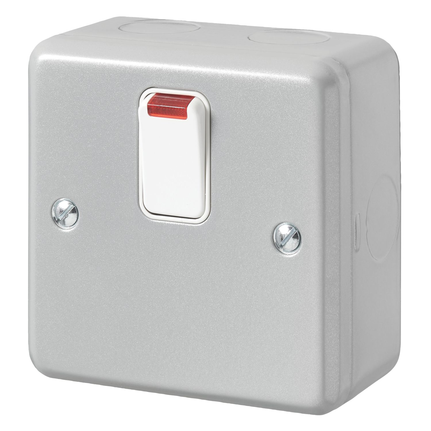 MK Metalclad Plus 20A 1-Gang DP Metal Clad Control Switch with Neon with White Inserts (851JR)