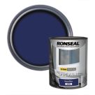 Ronseal  750ml Royal Blue Satin Self Priming uPVC Paint