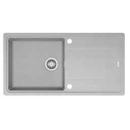 Franke Gemini 1 Bowl Tectonite Sink Grey Reversible 970mm x 500mm