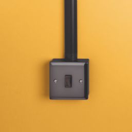 D-Line  1-Gang Surface Pattress Black Back Boxes 28mm 10 Pack