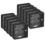 D-Line  1-Gang Surface Pattress Black Back Boxes 28mm 10 Pack