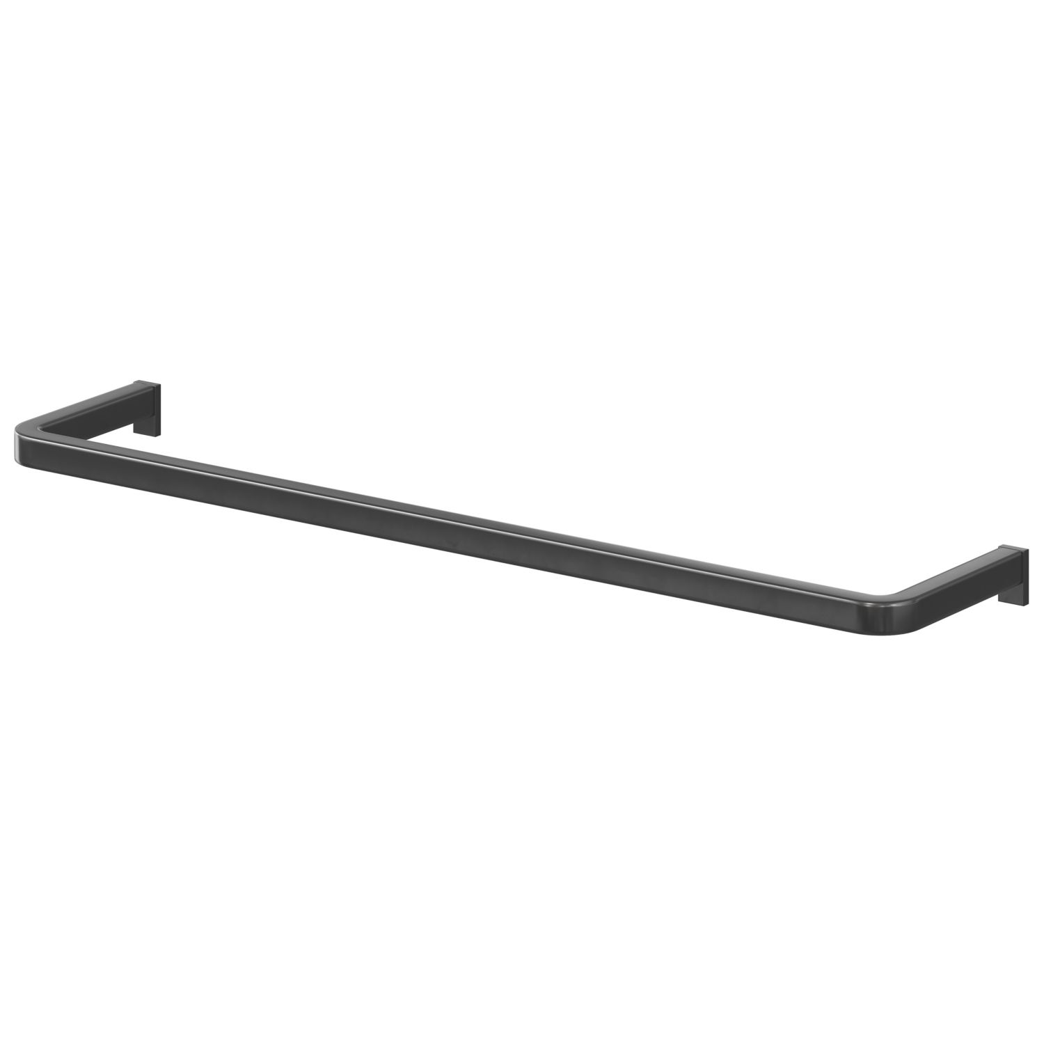 Elland Towel Rail Black 400mm x 80mm x 20mm (851PE)