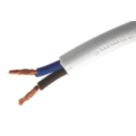 Time 2182Y White 2-Core 0.5mm² Flexible Cable 50m Drum