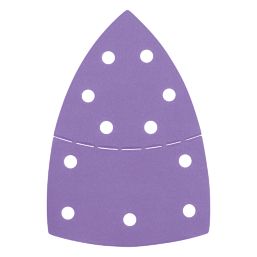 Trend  AB/DET/240A 240 Grit 11-Hole Punched Multi-Material Abrasive Sanding Sheets 151mm x 102mm 10 Pack