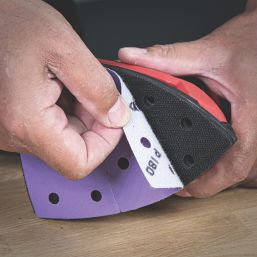 Trend  AB/DET/240A 240 Grit 11-Hole Punched Multi-Material Abrasive Sanding Sheets 151mm x 102mm 10 Pack