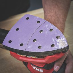 Trend  AB/DET/240A 240 Grit 11-Hole Punched Multi-Material Abrasive Sanding Sheets 151mm x 102mm 10 Pack