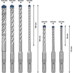 Bosch Expert SDS Plus Shank Masonry Drill Bit Set 7 Piece Set