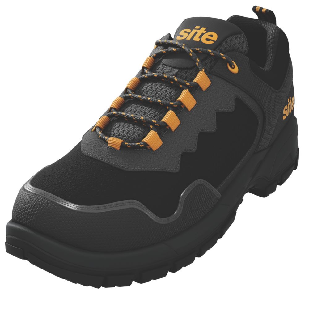 Site Rothlin Safety Trainers Black Size 12 Screwfix