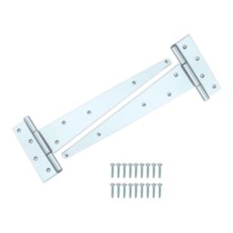 Smith & Locke Zinc-Plated Tee Hinges 400mm 2 Pack