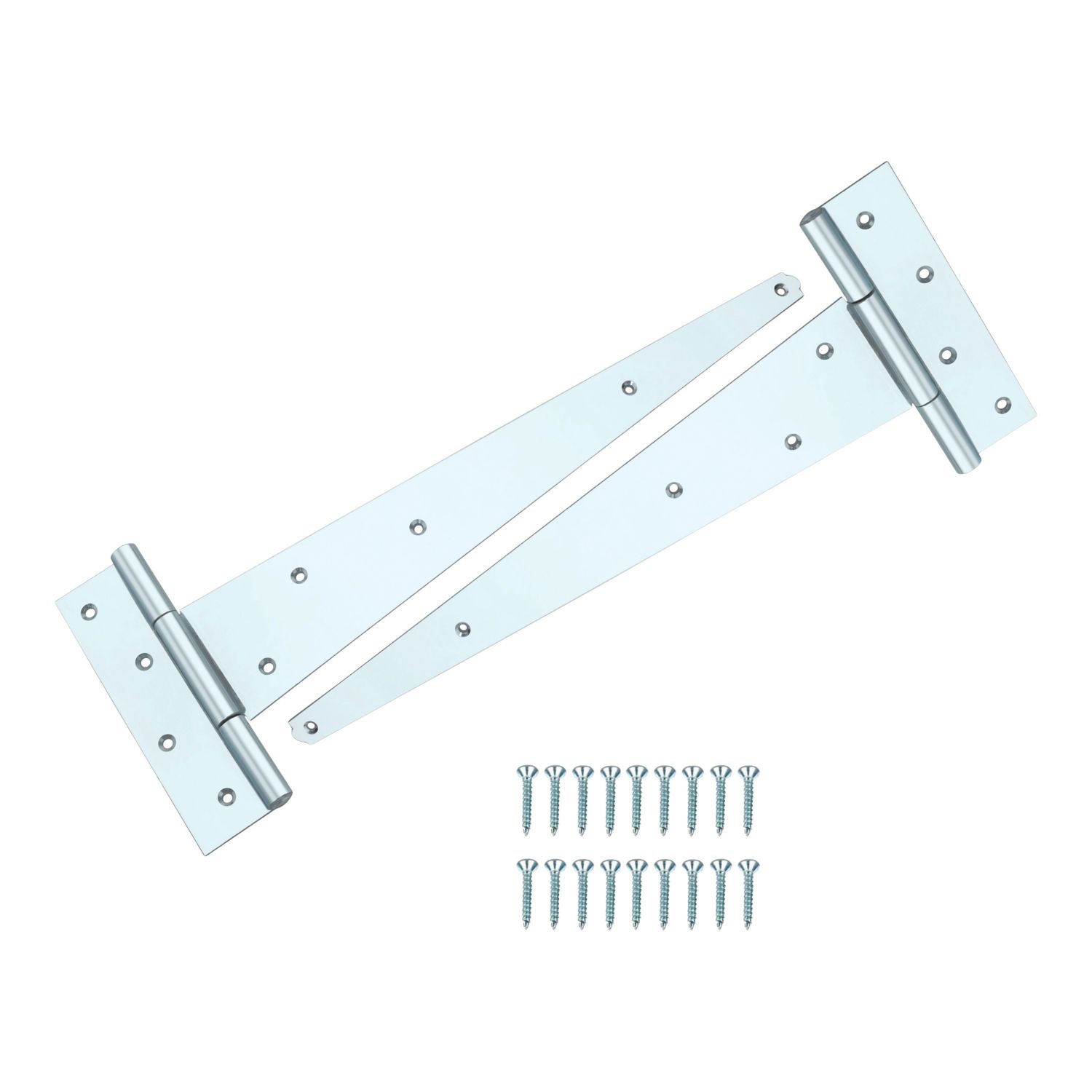 Smith & Locke Zinc-Plated Tee Hinges 400mm 2 Pack (851VE)