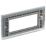 British General Nexus Metal 4-Module Modular Faceplate Polished Chrome