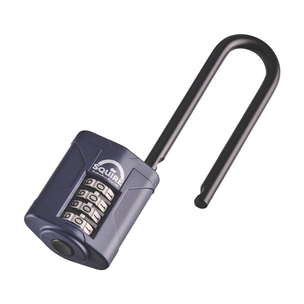 Shimeyao 4 Pieces 6 Inch Long Shackle Combination Lock 4 Digit Outdoor
