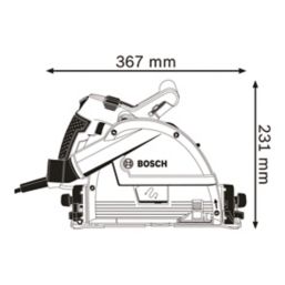 Buy Bosch Professional GKT 55 GCE Plunge saw Cutting depth (max