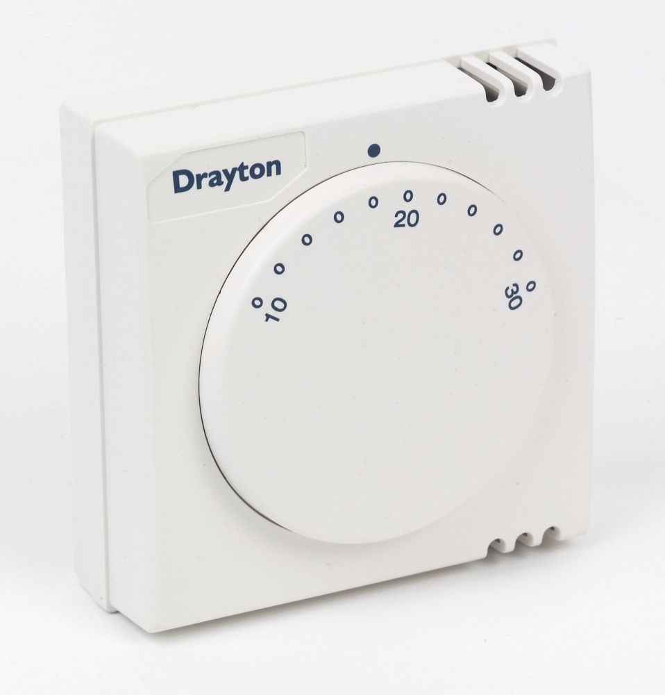 Drayton RTS1 1-Channel Wired Room Thermostat - Screwfix