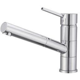 Column Top Lever Pull Out Spout-Chrome