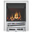 Focal Point Horizon Chrome Rotary Control Inset Gas High Efficiency Fire 500mm x 125mm x 585mm