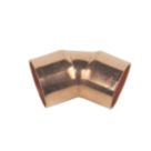 Flomasta  Copper End Feed Equal 135° Elbows 22mm 2 Pack