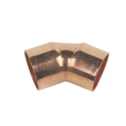 Flomasta  Copper End Feed Equal 135° Elbows 22mm 2 Pack