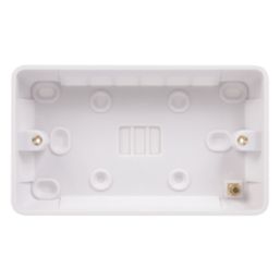 Schneider Electric Lisse 2-Gang Surface Pattress  Moulded Box 25mm