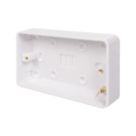 Schneider Electric Lisse 2-Gang Surface Pattress  Moulded Box 25mm