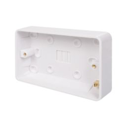 Schneider Electric Lisse 2-Gang Surface Pattress  Moulded Box 25mm