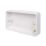 Schneider Electric Lisse 2-Gang Surface Pattress  Moulded Box 25mm