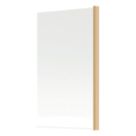 Semi-Framed Brushed Brass Bath Screen Reversible 800mm x 1400mm