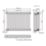Flomasta 600mm x 785mm 3376BTU Anthracite Horizontal 3 Column Radiator