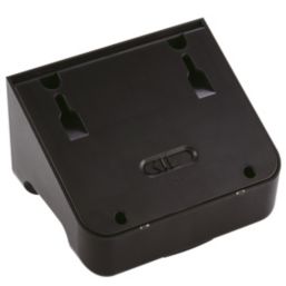 Lutec Try Outdoor LED Solar Wall Light With PIR Sensor Black 500lm