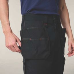 Hard Yakka Raptor Active Holster Work Shorts Black 30" W