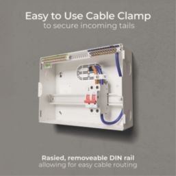 British General CF12M10-01 10-Module 10-Way Part-Populated High Integrity Main Switch Consumer Unit