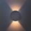 Lutec Belka Outdoor LED Solar Hybrid Wall Light Dark Grey 280lm