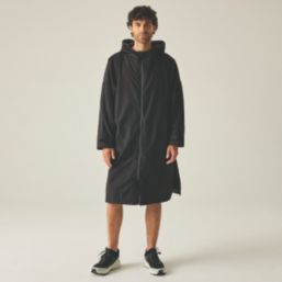 Regatta Adult Waterproof Changing Robe Black / Slate Grey X Small / Small Size 60" Chest