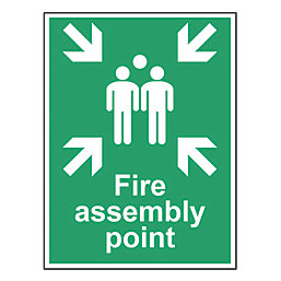 Non Photoluminescent "Fire Assembly Point" Sign 400mm x 300mm