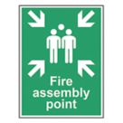 Essentials  Non Photoluminescent "Fire Assembly Point" Sign 400mm x 300mm