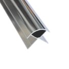 Splashwall External Corner Polished Silver 2420mm x 11mm