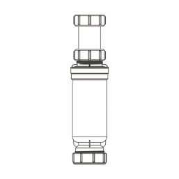Flomasta Round Pedestal Trap White 1½" x 40mm