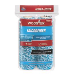 Wooster Microfiber Short Pile Mini Roller Sleeves Multipurpose 4 1/2" x 3/4" 2 Pack