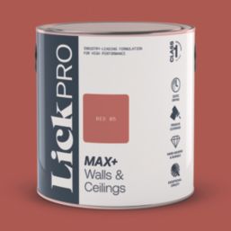 LickPro Max+ 2.5Ltr Red 05 Eggshell Emulsion  Paint