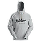 Snickers 2894 Logo Hoodie  Grey Melange X Large 46" Chest