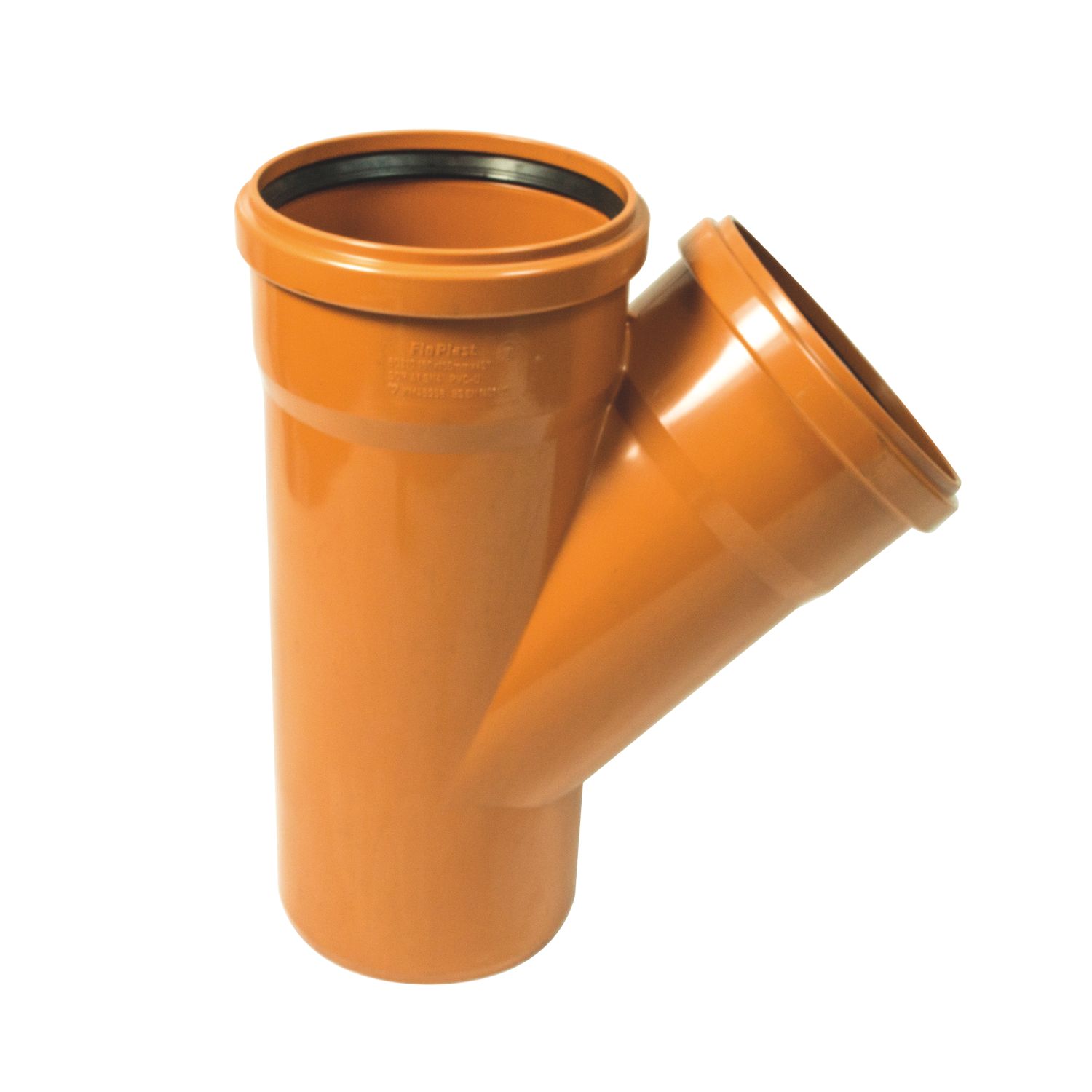 FloPlast Push-Fit 45° Double Socket Equal Junction 160mm (852KJ)