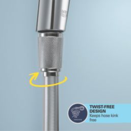 Grohe VitalioFlex Silver Shower Hose Chrome 8mm x 2000mm