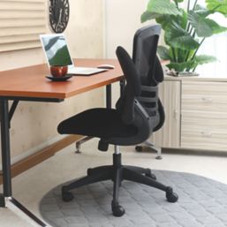 Nautilus Designs Luna Medium Back Task/Operator Chair Black