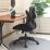 Nautilus Designs Luna Medium Back Task/Operator Chair Black