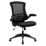 Nautilus Designs Luna Medium Back Task/Operator Chair Black