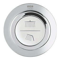 Mira Mode Dual Gravity-Pumped Rear-Fed Chrome Thermostatic Digital Mixer Shower