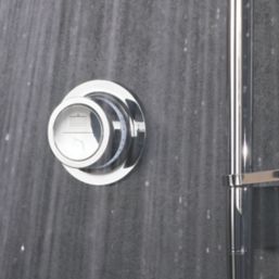 Mira Mode Dual Gravity-Pumped Rear-Fed Chrome Thermostatic Digital Mixer Shower