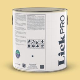 LickPro  2.5Ltr Yellow 08 Vinyl Matt Emulsion  Paint