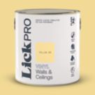 LickPro  2.5Ltr Yellow 08 Vinyl Matt Emulsion  Paint