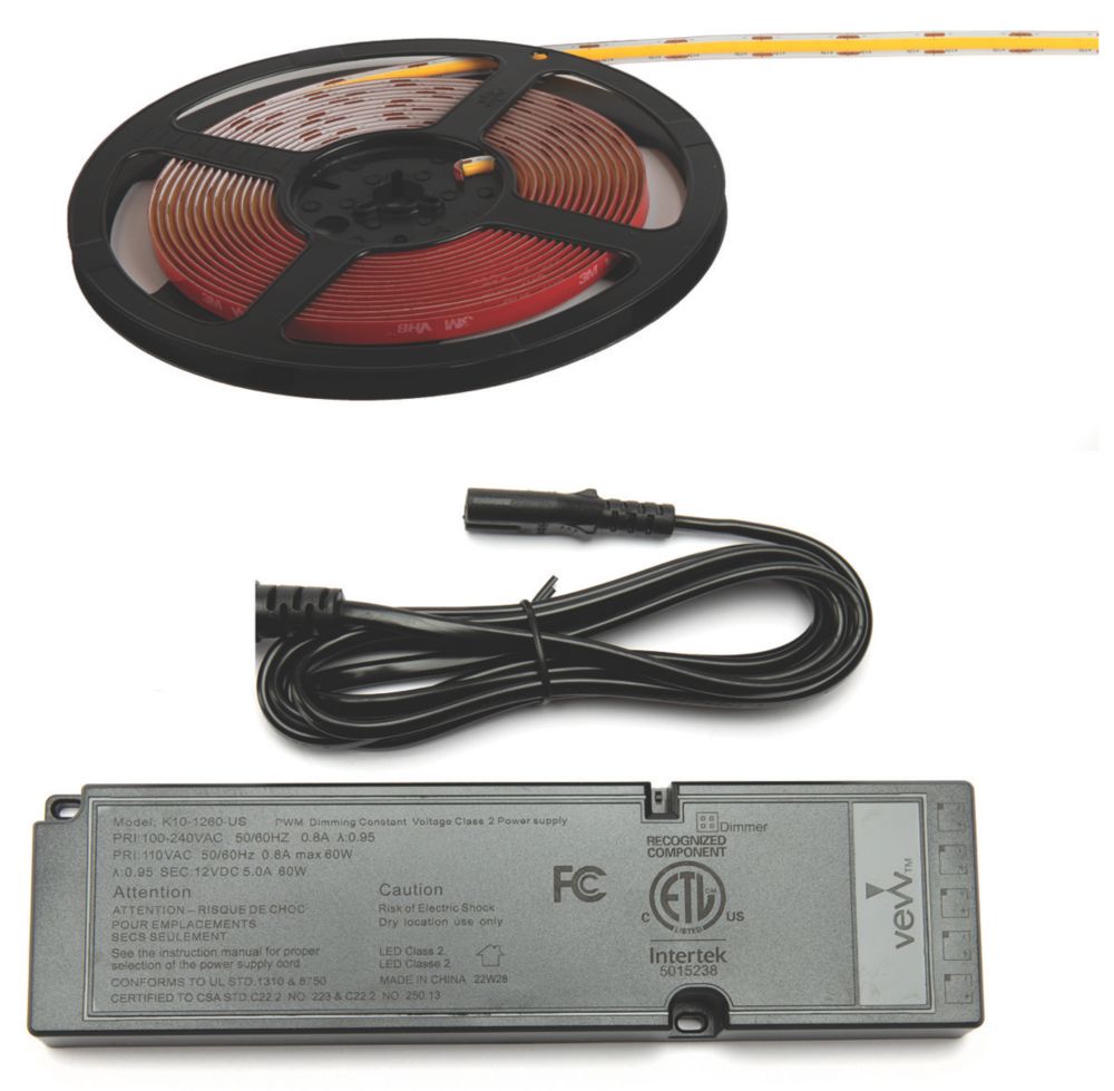 NICEPRICE LED-Streifen Set Warmweiß – 3 M, 12 V, Mit Stecker, Einfach Zu Installieren